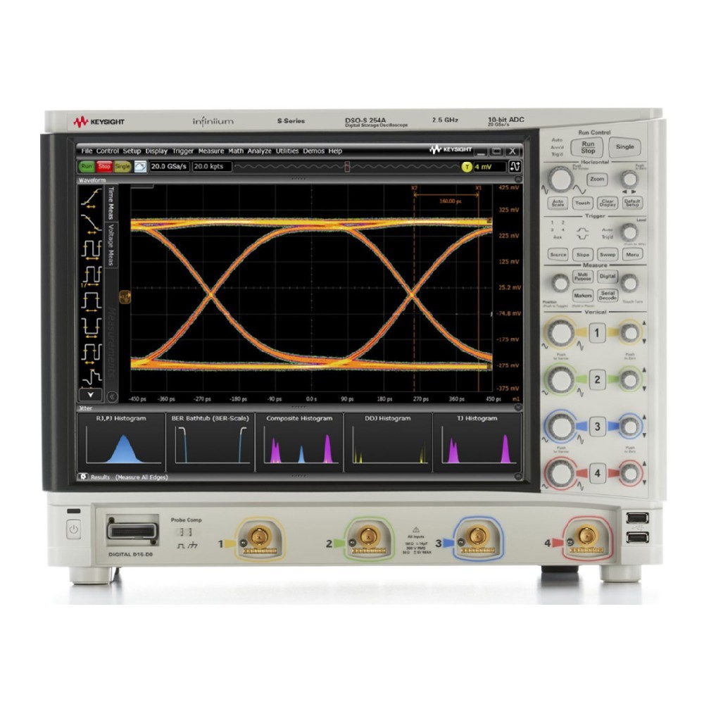 DSOS254A 高清晰度示波器：2.5 GHz，4 个模拟通道