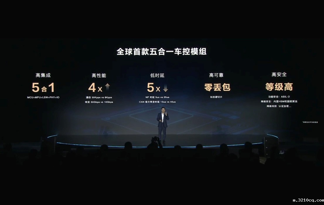 华为发布全球首款五合一车控模组