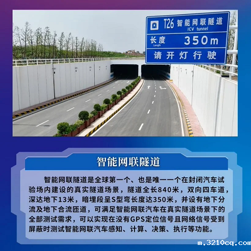 中国首个大型封闭式智能网联汽车试验场7月16日运行