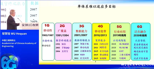 邬贺铨院士谈6G：没必要全国网络无缝覆盖